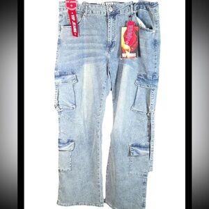 VIP Jeans Sculpt Stretch New York City Collection Denim Cargo Women’s Size 17/18